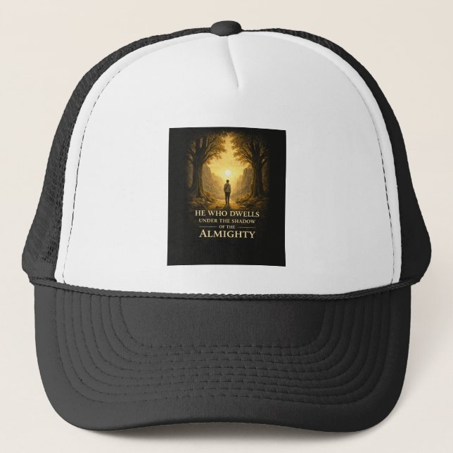 Casquette Celui qui demeure Psaume 91 Art chrétien (Devant)