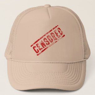 Casquette censuré de camionneur
