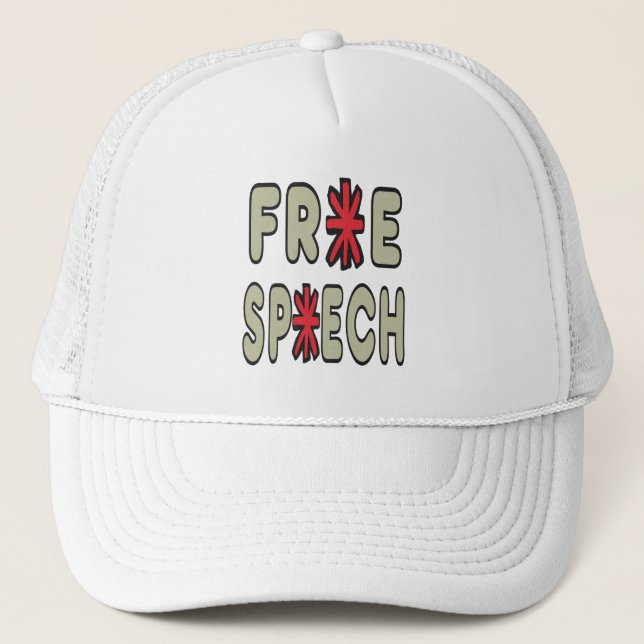Casquette Censure de la liberté d'expression (Devant)