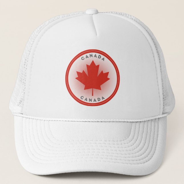 Casquette Cercle de feuille d'érable du Canada (Devant)