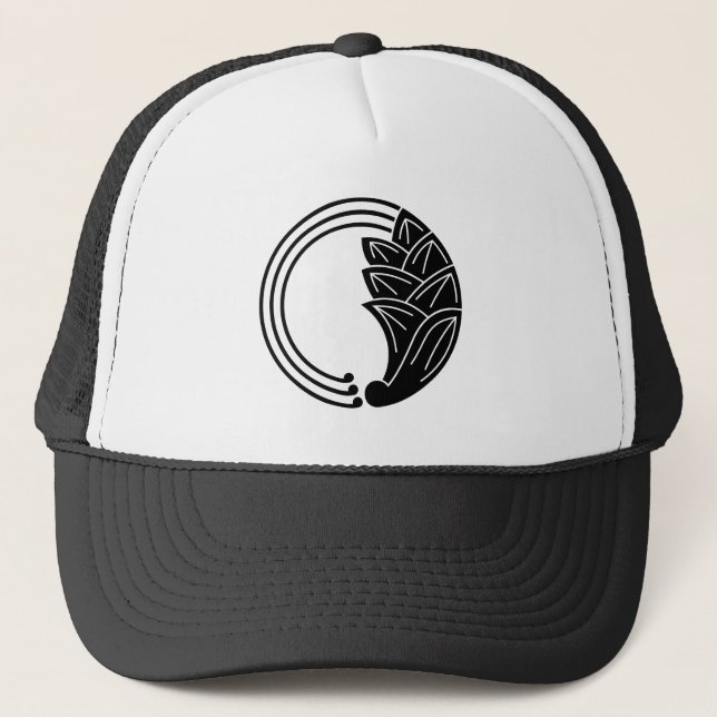 Casquette Cercle de gingembre japonais avec des vignes (Devant)