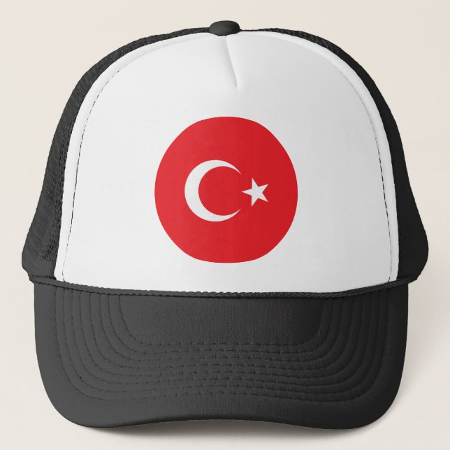 Casquette Cercle du drapeau turc (Devant)