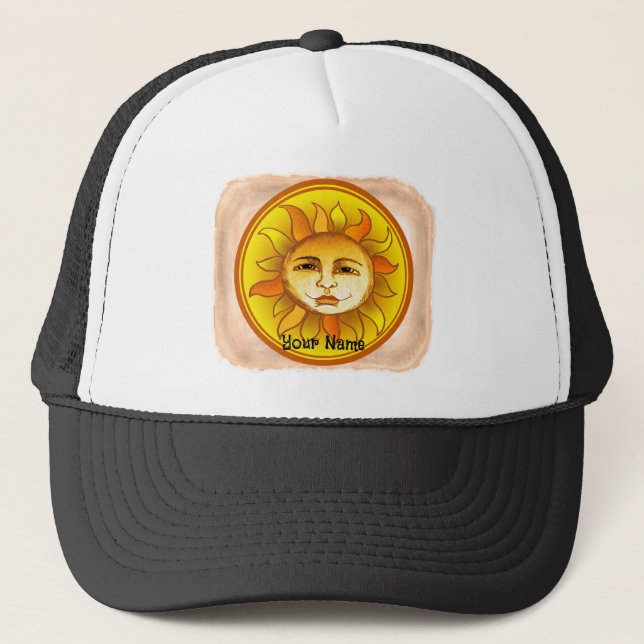Casquette Cercle solaire souriant (Devant)