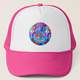 Casquette cercle super hippie d'amour