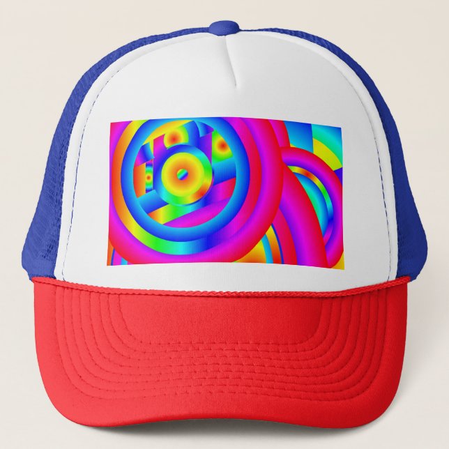 Casquette Cercles de couleur (Devant)