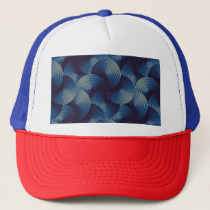 Casquette Cercles métalliques illusion optique, patte transp