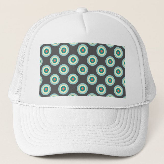 Casquette Cercles mixtes gris par Shirley Taylor (Devant)