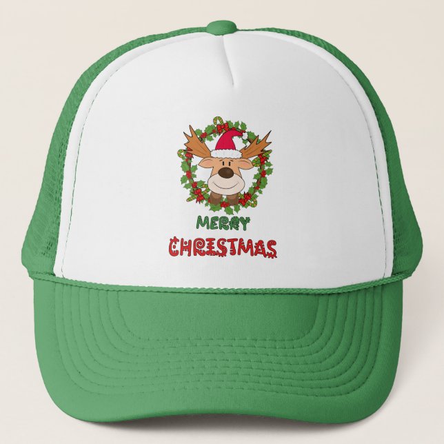 Casquette Cerf de Noël (Devant)