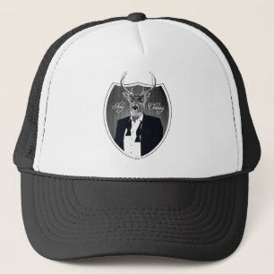 Casquette Cerfs communs dans le smoking - séjour chic