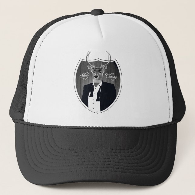 Casquette Cerfs communs dans le smoking - séjour chic (Devant)