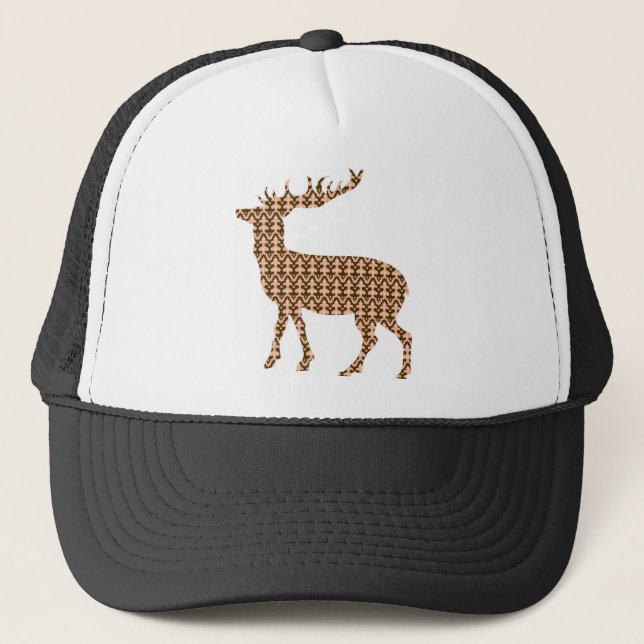 Casquette Cerfs communs modernes de Noël (Devant)