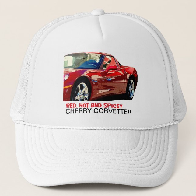 CASQUETTE CERISE CORVETTE (Devant)