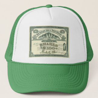 Casquette Certificat d'actions de capital ancien Finance d'e