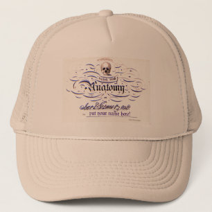 Casquette "Certificat de dissection ANATOMY Médicale 1826"