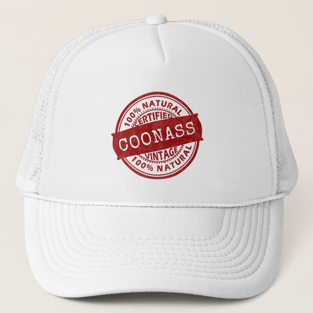 Casquette Certifié, Coonass, Louisiane, Cajun, Créole, (Devant)