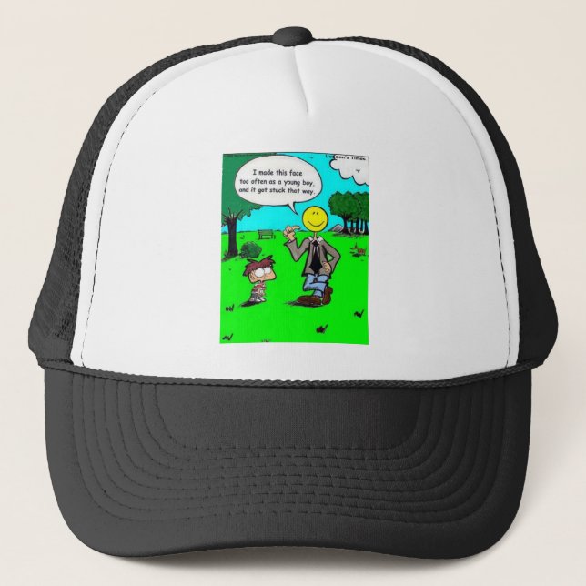Casquette Ces Visages Heureux Cadeaux et T-shirts de Dessins (Devant)