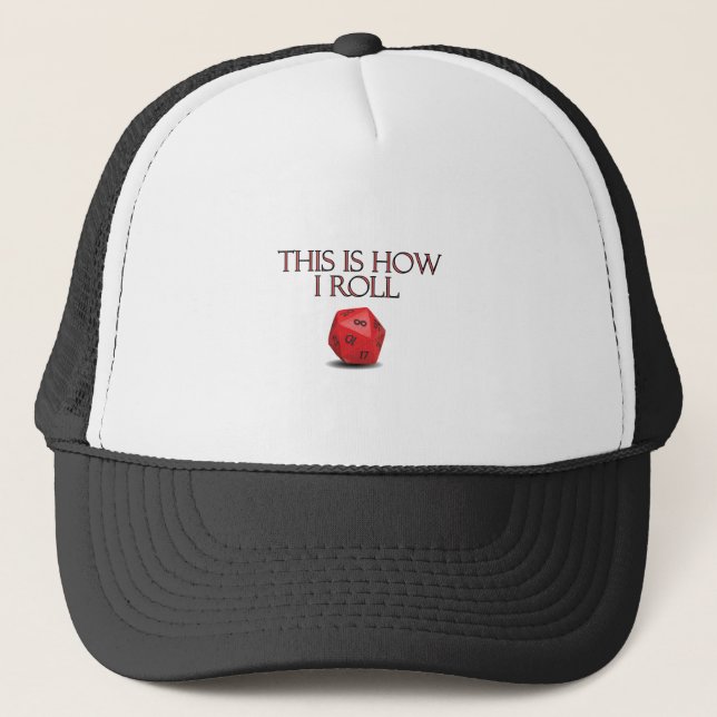 Casquette C'Est Comme Ça Que Je Roule Dice RPG Dice Drôle (Devant)
