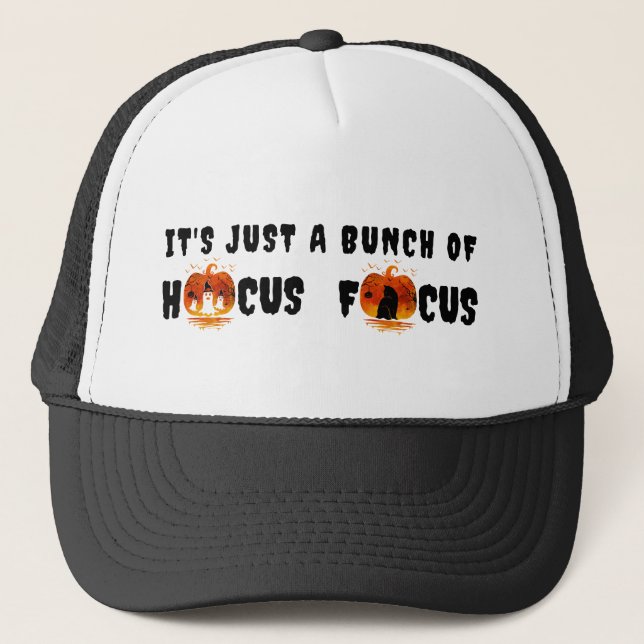 Casquette C'est juste un tas de Hocus Pocus citrouille Hallo (Devant)