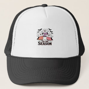 Casquette C'est la saison à carreaux Halloween