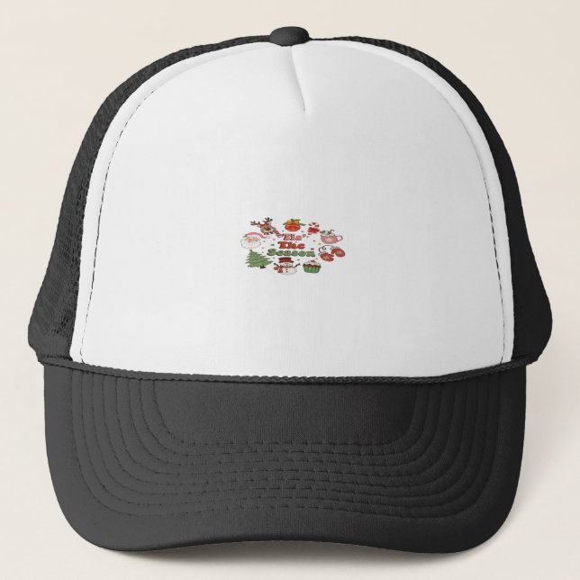 Casquette C'Est La Saison Bloc Acrylique Noël (Devant)