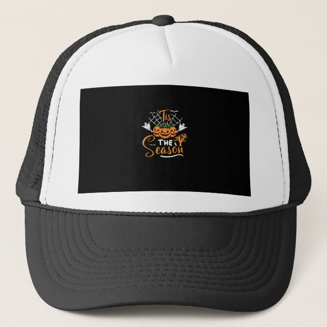 Casquette C'Est La Saison Costume Citrouille Halloween (Devant)