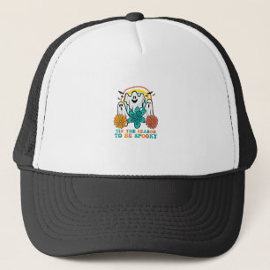Casquette C'est la saison de Halloween Rétro Épouvantable po