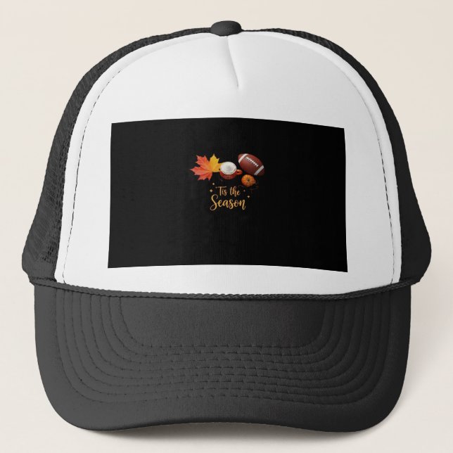 Casquette C'est la saison design rétro Halloween (Devant)