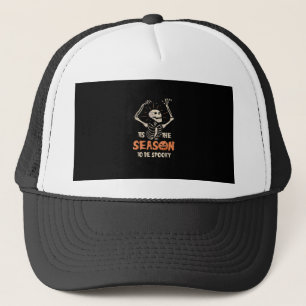 Casquette C'Est La Saison D'Être Éffrayant Drôle Skeleton Ha