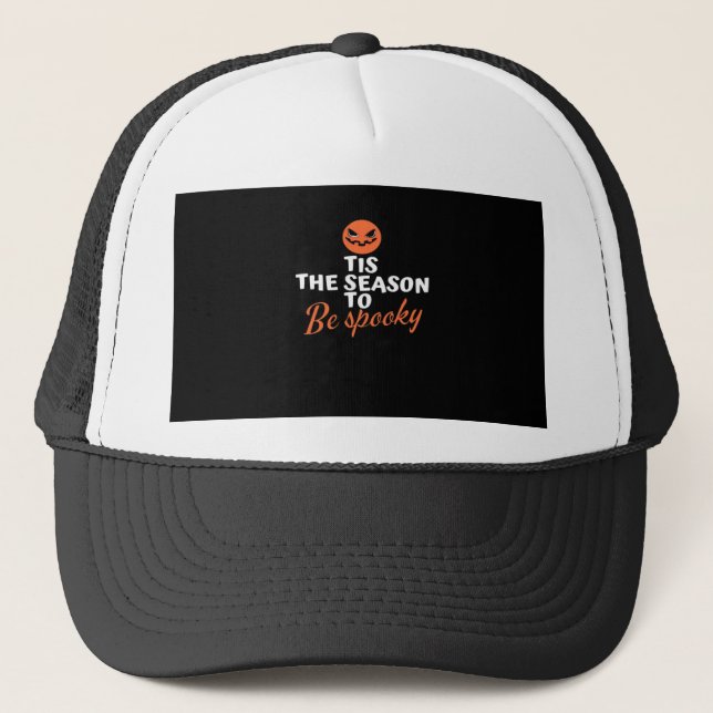 Casquette C'Est La Saison D'Être Esprit Éffrayant Halloween (Devant)