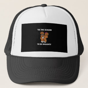 Casquette C'est la saison pour le couple de pain d'épice coq