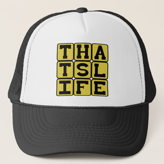 Casquette C'est la vie, paroles de sagesse (Devant)