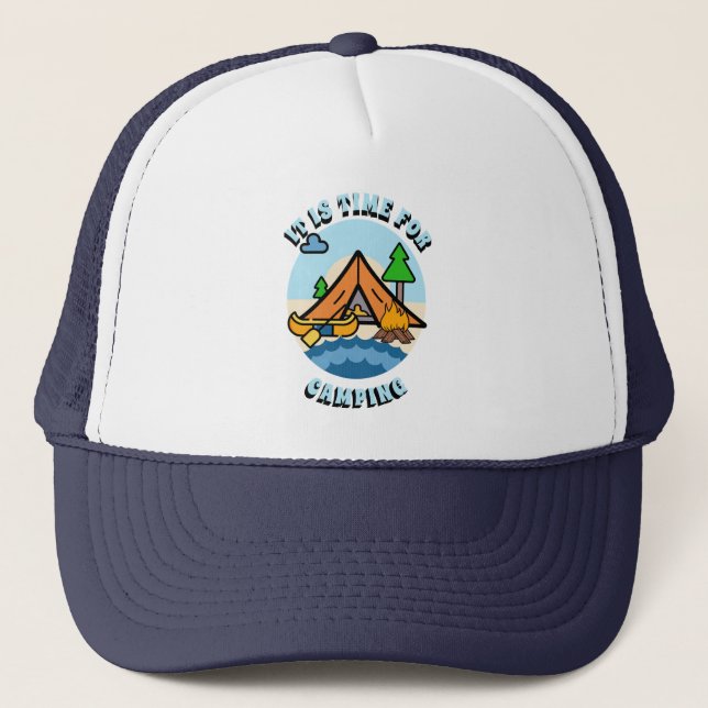 Casquette C'est l'heure du camping (Devant)