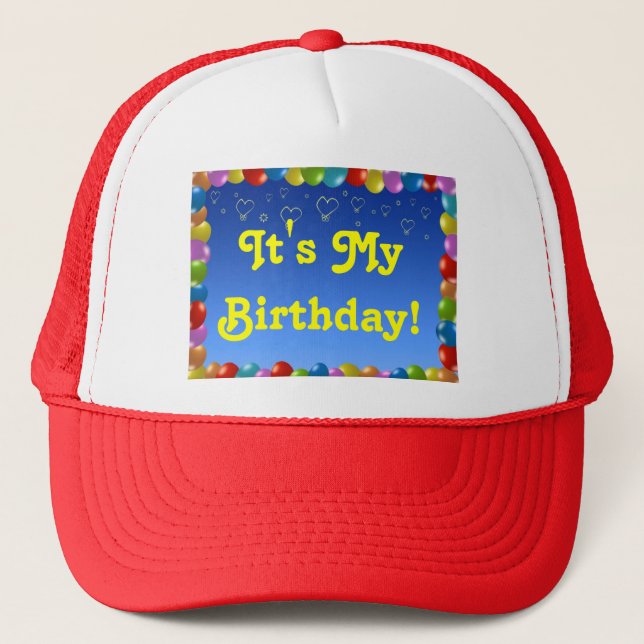 Casquette C'est mon anniversaire (Devant)