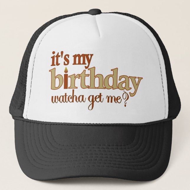 Casquette C'est mon anniversaire (Devant)