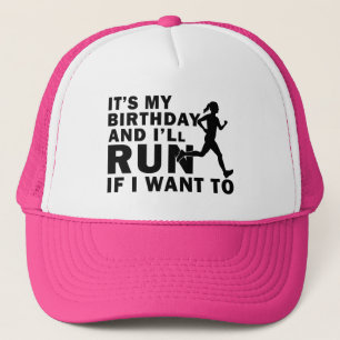 Casquette C'est mon anniversaire et je vais courir si je veu