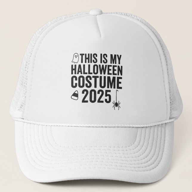 Casquette C'est mon costume d'Halloween 2025 (Devant)
