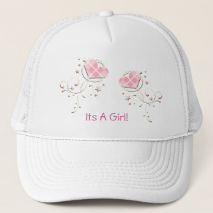 Casquette C'est un chapeau fille Argyle coeurs roses tourbil