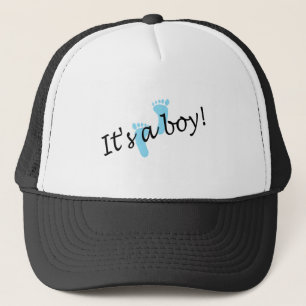 Casquette C'est un garçon (les pieds bleus)