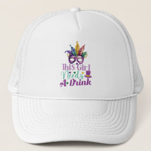 Casquette Cette Fille A Besoin D'Un Chapeau Mardi Gras Truck