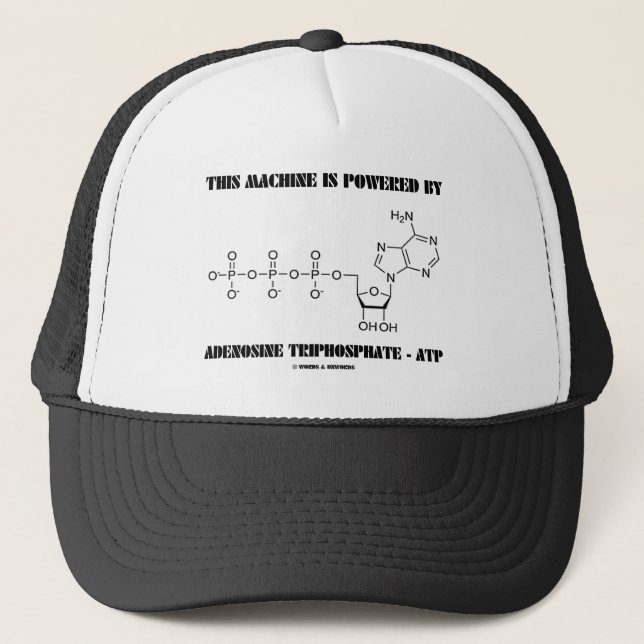 Casquette Cette machine est actionnée par l'adénosine (Devant)