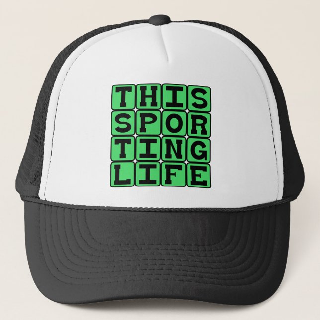 Casquette Cette vie sportive, loisirs (Devant)