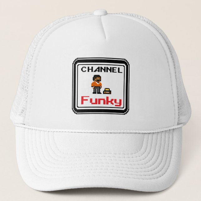 Casquette Chaîne Funky Pixel Art (Devant)
