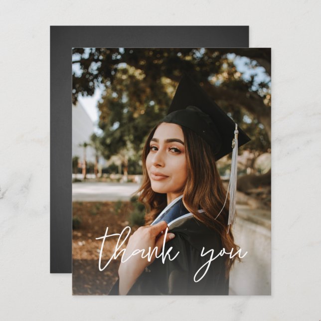 Casquette ChalkboardV Merci de diplôme photo budge (Devant / Derrière)