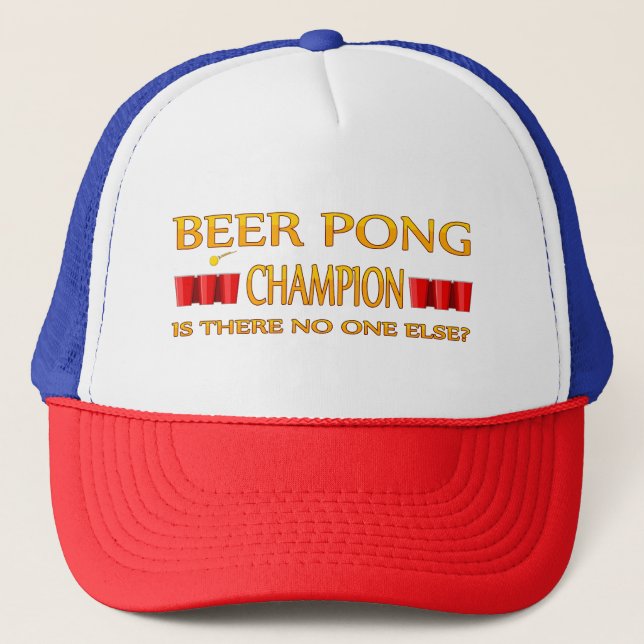 Casquette Champ De Beer Pong - Il N'Y A Personne D'Autre (Devant)