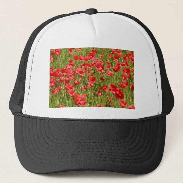 Casquette Champ de pavot - Magnifique ! (Devant)