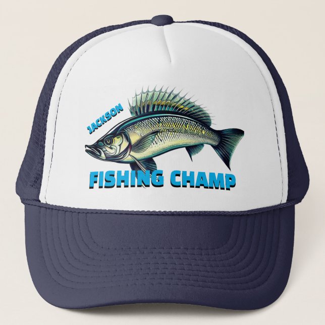 Casquette Champ de pêche amusant (Devant)