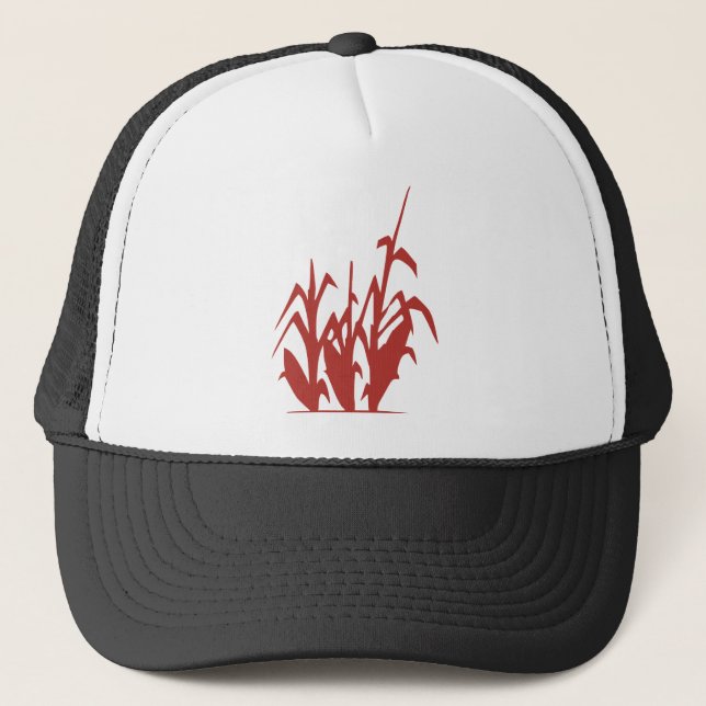 Casquette Champ Plante de maïs Silhouette Croissance de prin (Devant)