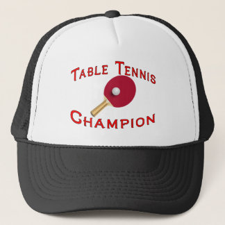 Casquette Champion de ping-pong