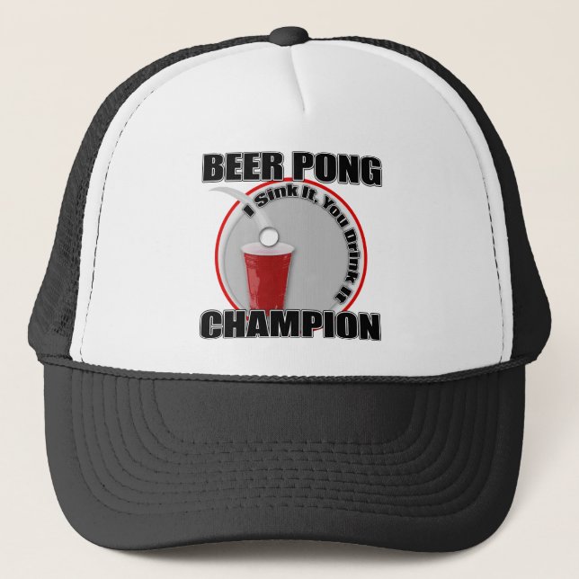 Casquette Champion de puanteur de bière (Devant)