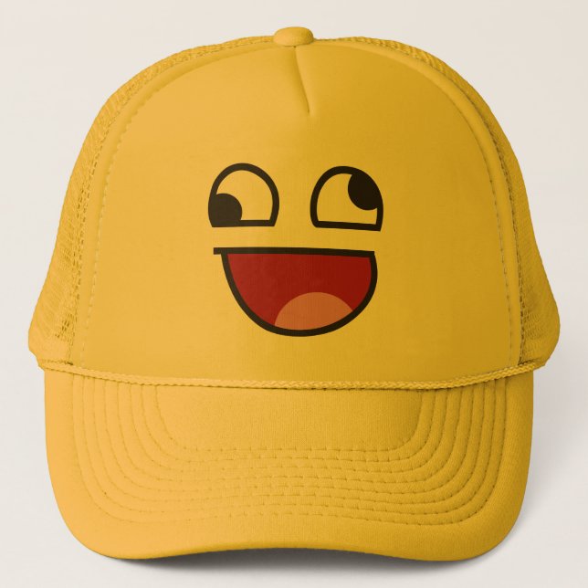Casquette Chancelant drôle a observé quelqu'emoji (Devant)